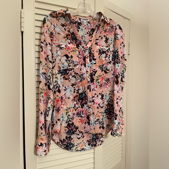 Express Floral Blouse Size M - Picture 1 of 4